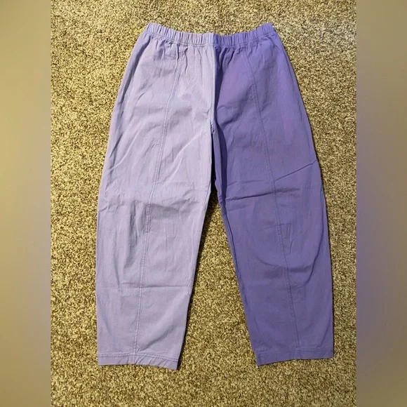 Verity & Daughters Janus Pants in color block purple - Picture 1 of 6